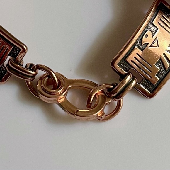 ⌛️Vintage Aboriginal Eagle/Bird/Thunderbird Design Copper Bracelet. - Picture 6 of 6